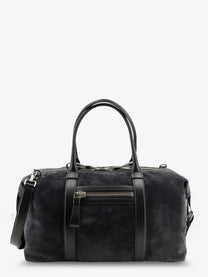 Tom Ford Men's Buckley Holdall Suede Travel Bag Grey