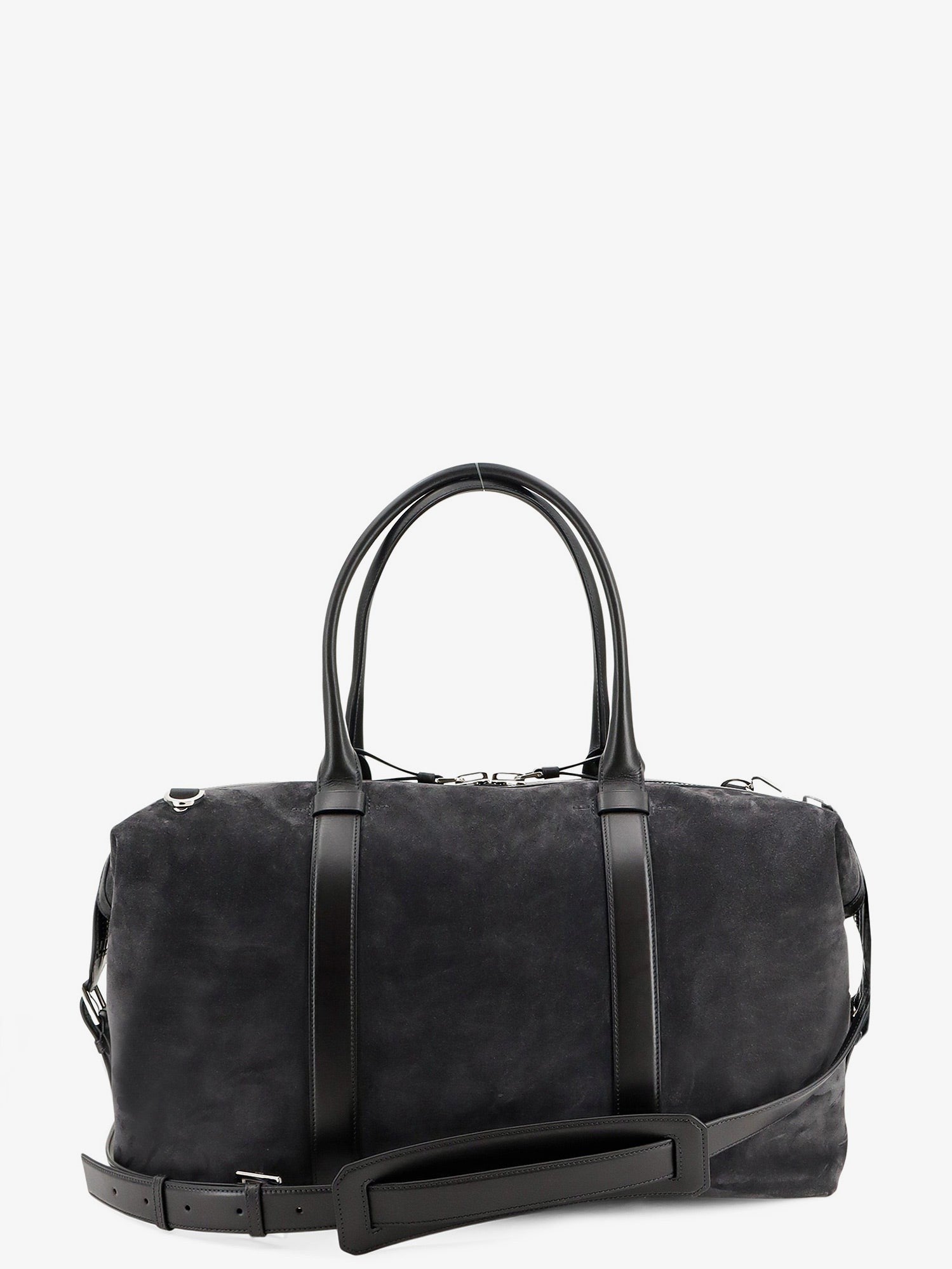 Tom Ford Men's Buckley Holdall Suede Travel Bag Grey