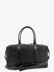 Tom Ford Men's Buckley Holdall Suede Travel Bag Grey