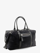 Tom Ford Men's Buckley Holdall Suede Travel Bag Grey, view 3
