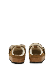 Birkenstock Women's Buckley in Shearling Brown Birkenstock