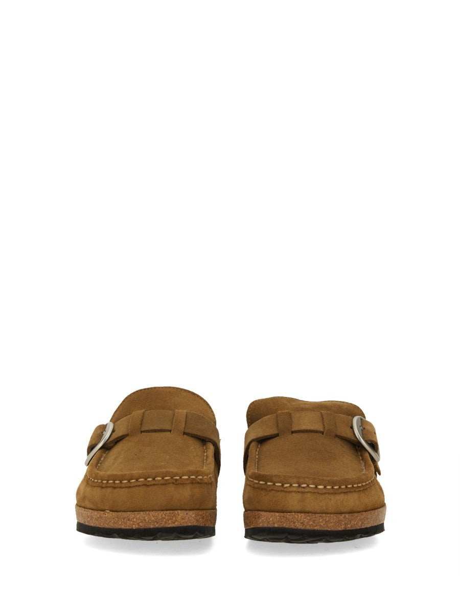 Birkenstock Women's Buckley in Shearling Brown Birkenstock