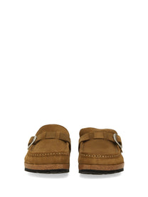 Birkenstock Women's Buckley in Shearling Brown Birkenstock