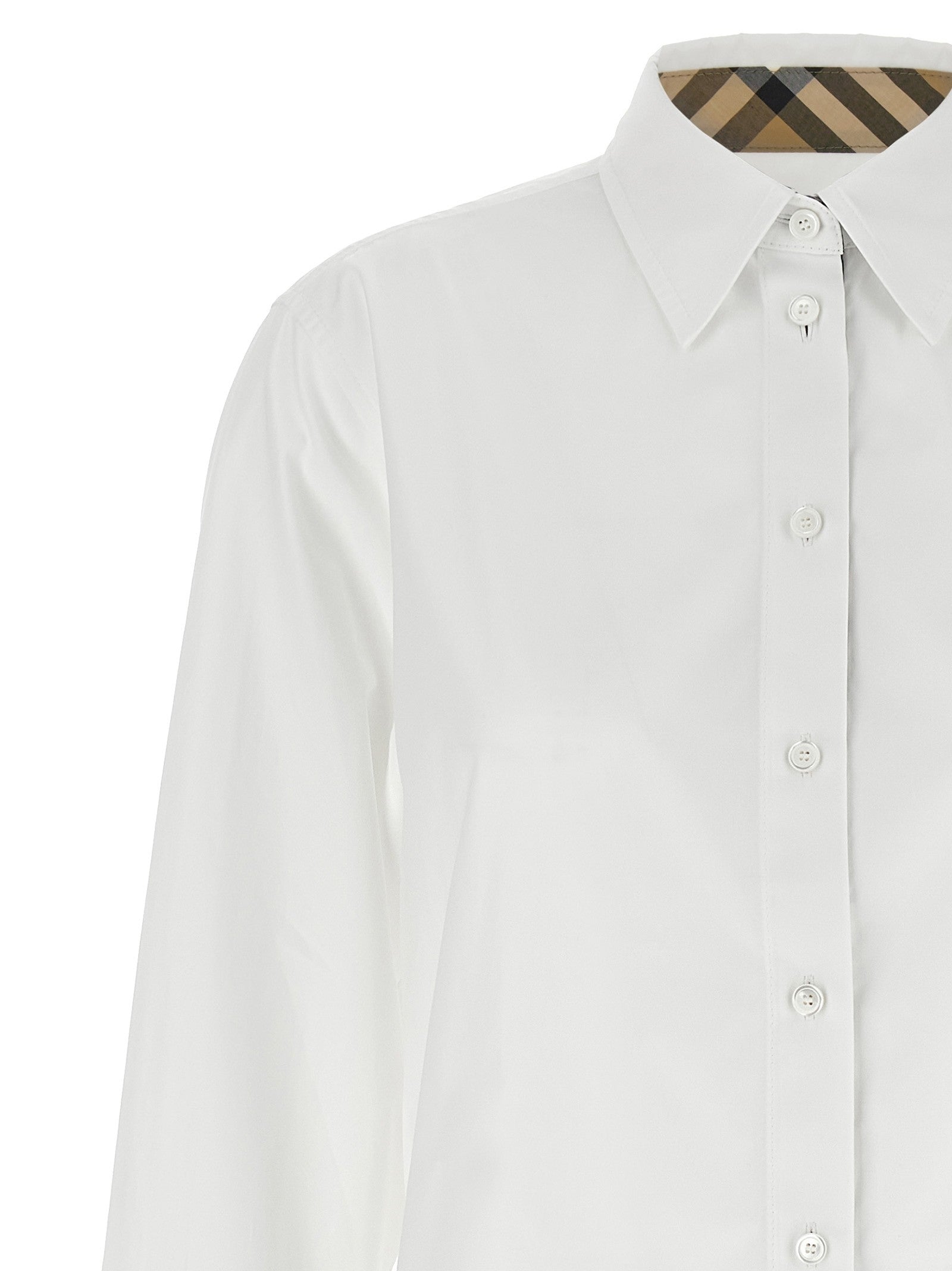 Burberry Burberry Check Insert Shirt White