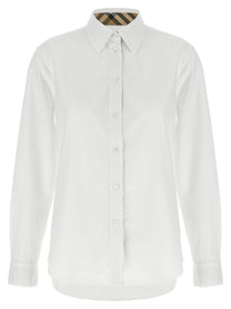 Burberry Burberry Check Insert Shirt White