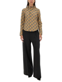 Burberry - Burberry Cotton Check Shirt - Women’s Tops