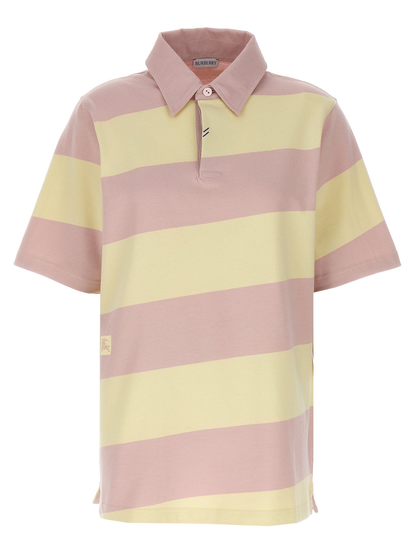 BURBERRY - BURBERRY - Logo striped polo shirt - Women’s Tops