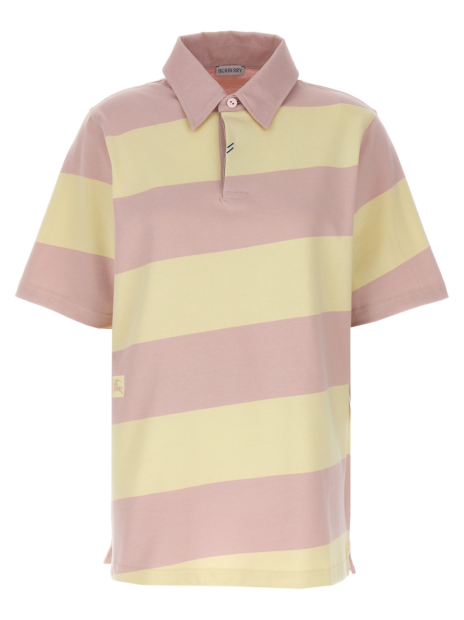 BURBERRY - BURBERRY - Logo striped polo shirt - Women’s Tops