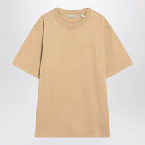 Burberry - Burberry Beige short-sleeved T-shirt with EKD print - Topwear