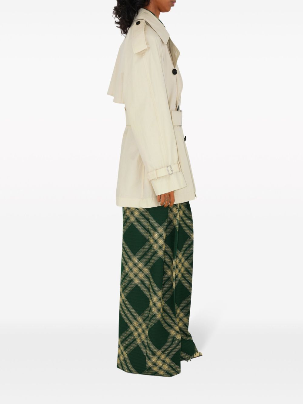 Burberry - Burberry Short Belted Trench Coat - Jackets