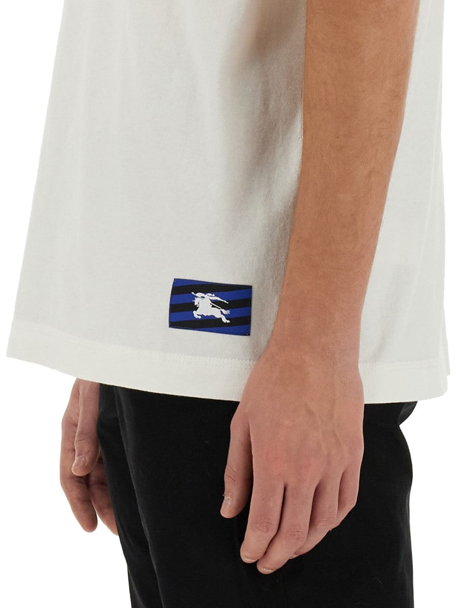 Burberry - Burberry T Shir With Ekd Patch - Men’s Tops