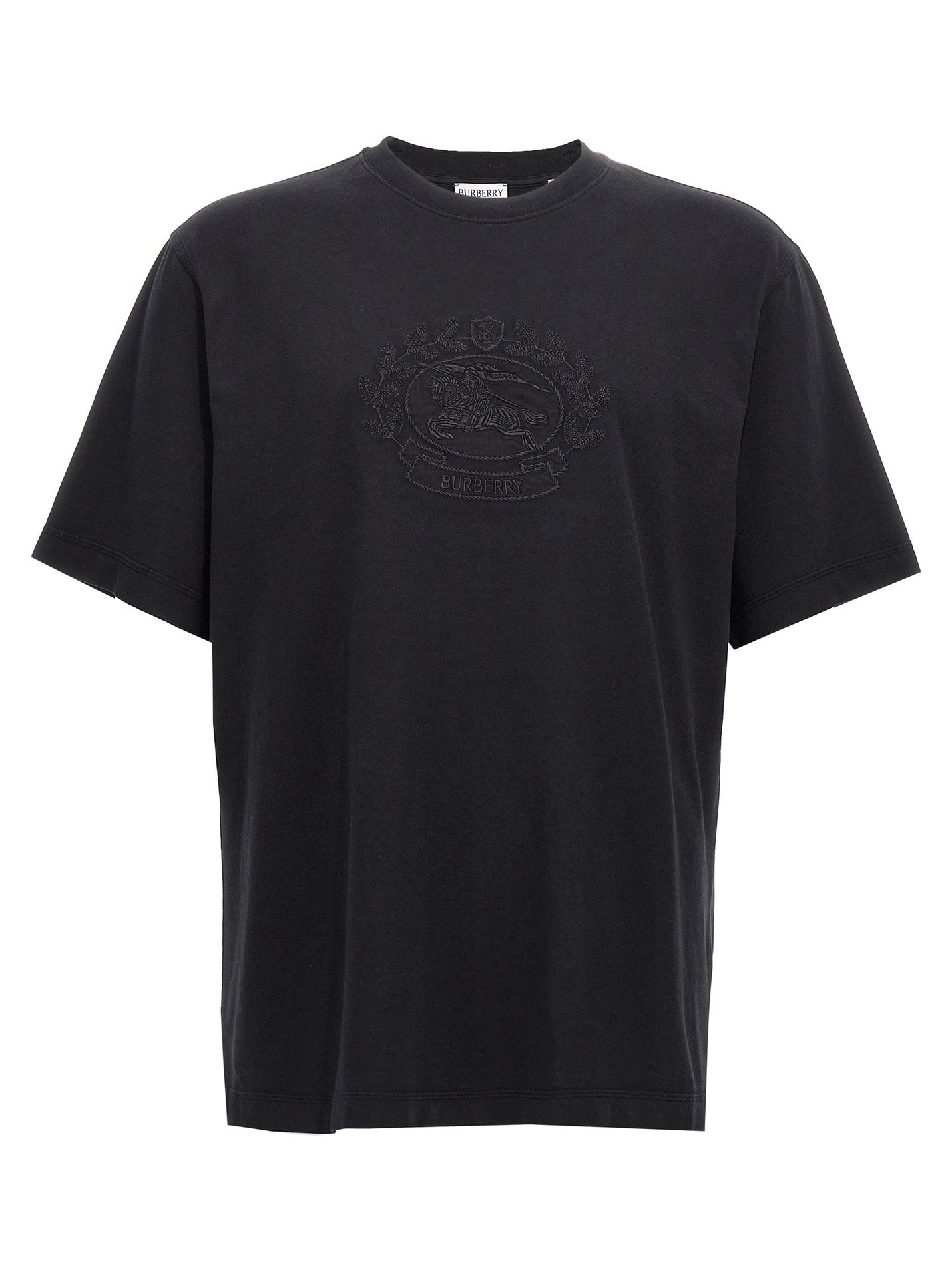 BURBERRY - BURBERRY - Logo embroidery t-shirt - Men’s Top