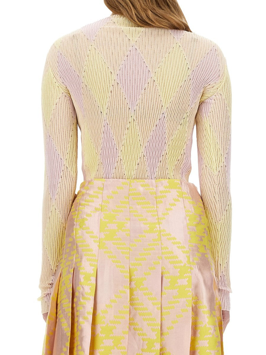 Burberry - Burberry Shirt With Check Pattern - Women’s Tops