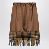 Burberry - Burberry Satin skirt with Check panel - Skirts