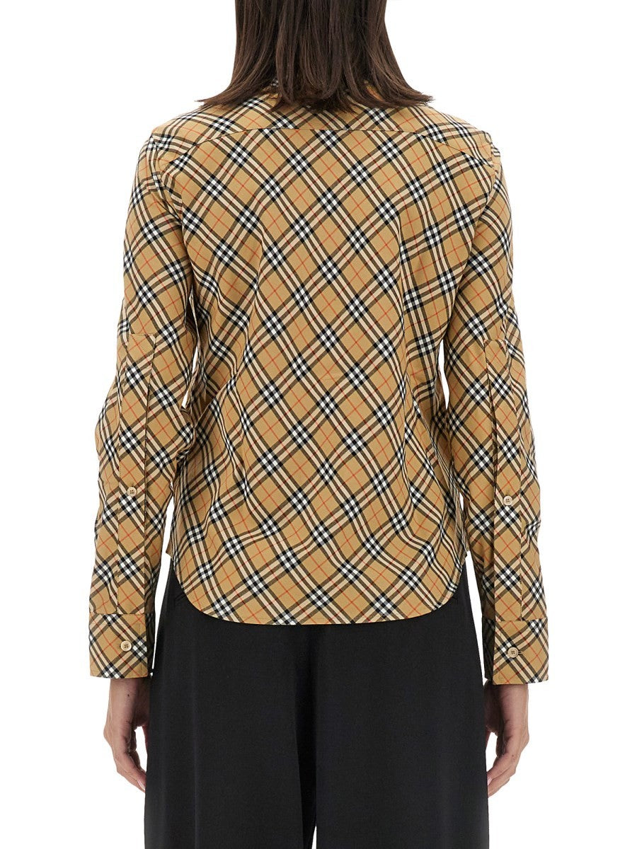 Burberry - Burberry Cotton Check Shirt - Women’s Tops