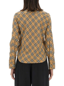 Burberry - Burberry Cotton Check Shirt - Women’s Tops