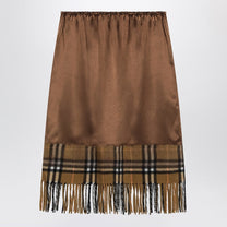 Burberry - Burberry Satin skirt with Check panel - Skirts