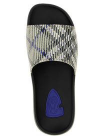BURBERRY - BURBERRY - ’Dive Check’ sandals - Men’s Shoes