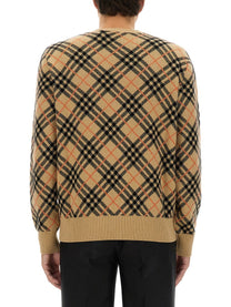 Burberry - Burberry Cashmere Check Sweater - Men’s Knitwear