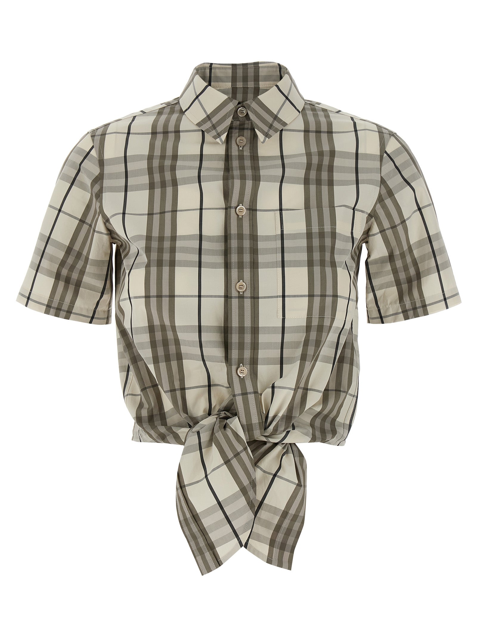 BURBERRY - BURBERRY - Cropped shirt - Women’s Tops