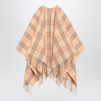 Burberry - Burberry Check pattern wool and cashmere cape - Coats