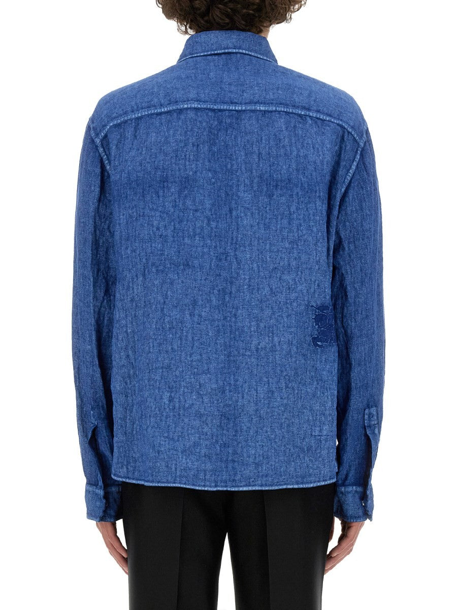 Burberry - Burberry Linen Shirt - Men’s Tops