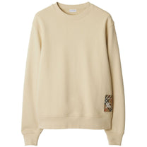 Burberry - Burberry Cotton sweatshirt with Check label - Topwear