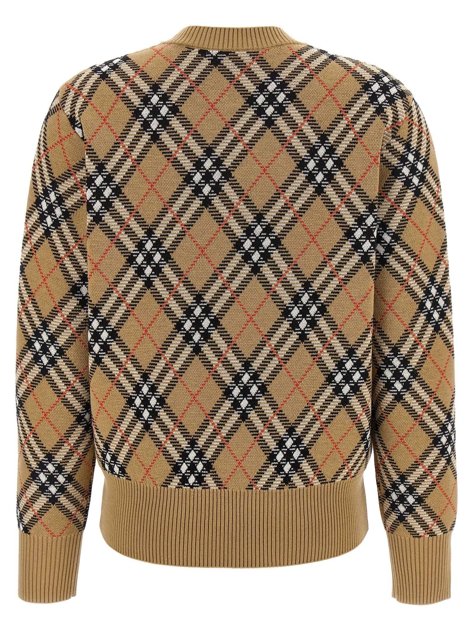 BURBERRY - BURBERRY - Burberry Check sweater - Women’s Knitwear