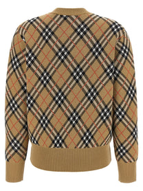 BURBERRY - BURBERRY - Burberry Check sweater - Women’s Knitwear