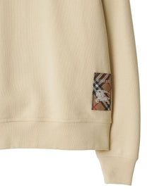 Burberry - Burberry Cotton sweatshirt with Check label - Topwear