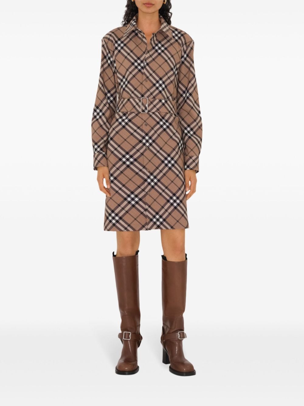 Burberry Burberry Checked shirt dress Women’s Clothing