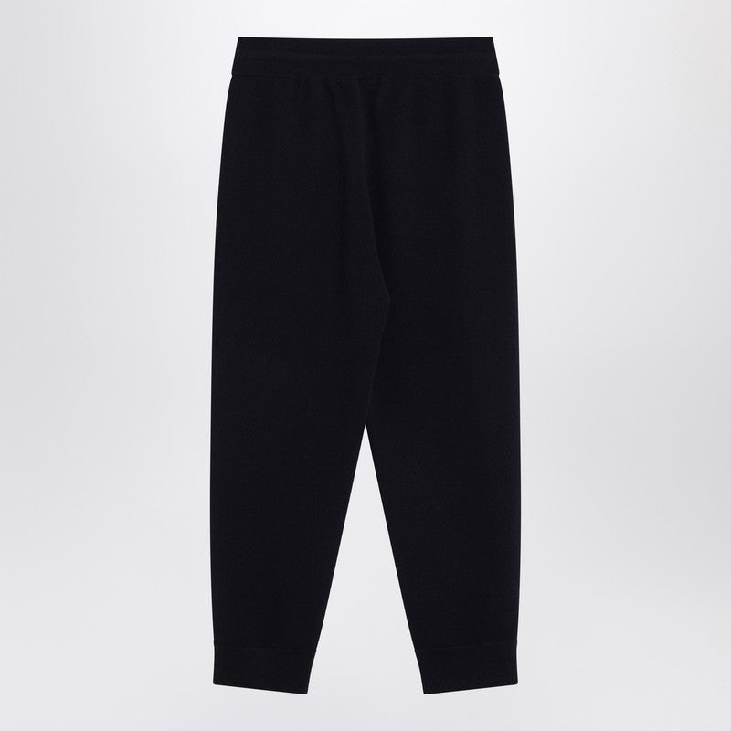 Burberry - Burberry Navy blue cashmere-blend jogging pants - Trousers