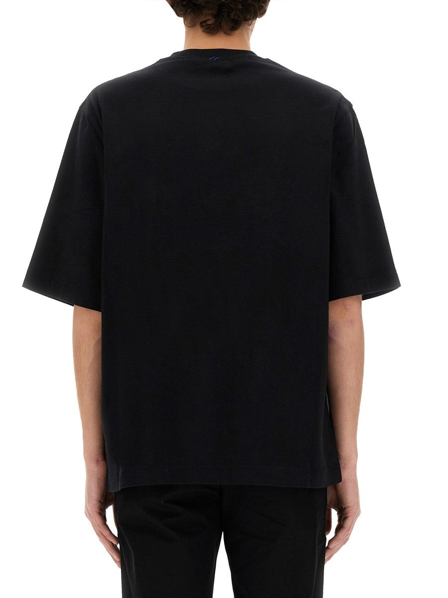 Burberry - Burberry T Shirt With Ekd Patch - Men’s Tops