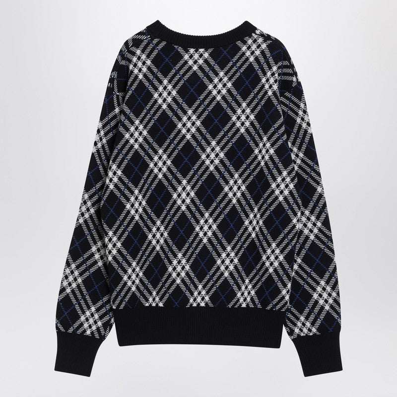 Burberry - Burberry Check-pattern wool blend sweater - Knitwear