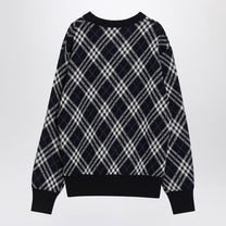 Burberry - Burberry Check-pattern wool blend sweater - Knitwear