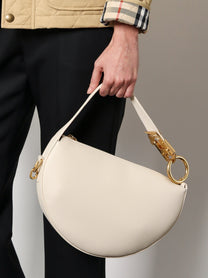 Burberry - Burberry Junior Knight Leather Handbag - Women’s Bags