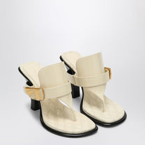 Burberry - Burberry Light beige leather Bay sandals - Sandals