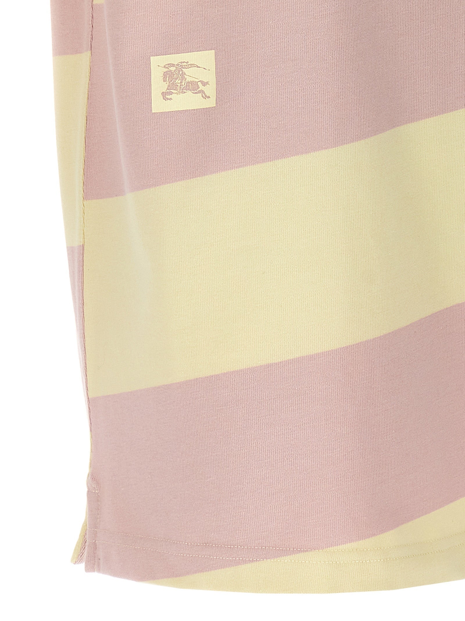 BURBERRY - BURBERRY - Logo striped polo shirt - Women’s Tops