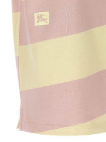 BURBERRY - BURBERRY - Logo striped polo shirt - Women’s Tops