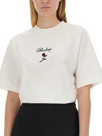 Burberry - Burberry T Shirt With Logo - Woman-&gt;Clothing-&gt;t-shirts