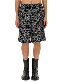 Burberry - Burberry All Over Print Bermuda Shorts - Men’s Clothing
