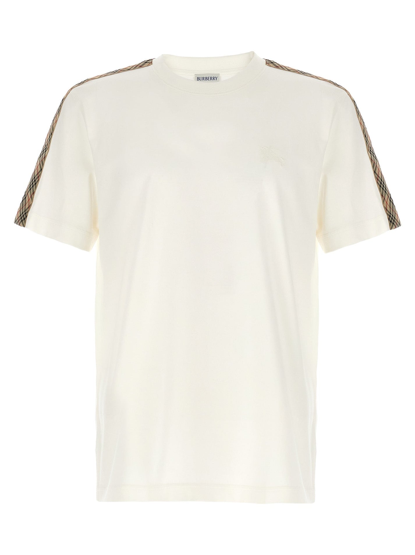BURBERRY - BURBERRY - Check tape t-shirt - Men’s Tops
