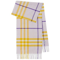 Burberry - Burberry checked fringed-edge cashmere scarf - Scarves Hats &amp; Gloves