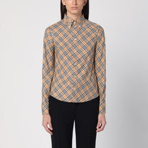 Burberry - Burberry Beige button-down shirt with Check pattern - Shirts