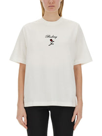 Burberry - Burberry T Shirt With Logo - Woman-&gt;Clothing-&gt;t-shirts