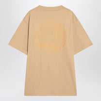 Burberry - Burberry Beige short-sleeved T-shirt with EKD print - Topwear