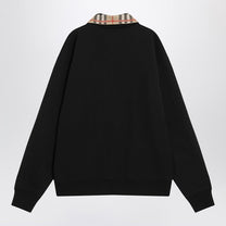 Burberry - Burberry Half-zip sweatshirt black in cotton - Knitwear
