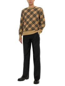 Burberry - Burberry Cashmere Check Sweater - Men’s Knitwear