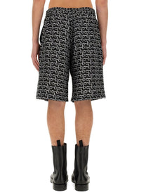 Burberry - Burberry All Over Print Bermuda Shorts - Men’s Clothing
