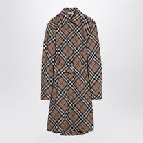 Burberry - Burberry Check wool blend chemise dress - Dresses